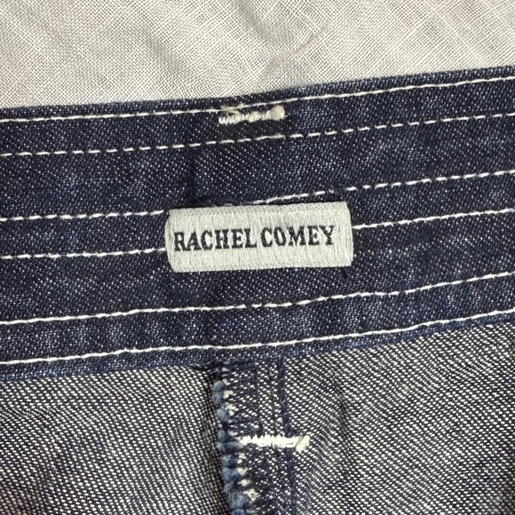Rachel Comey High-Waisted Dark Blue Jeans with Contrast Stitching - Picture 2 of 3